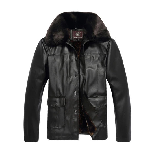 Winter Brand PU leather Jacket For Man